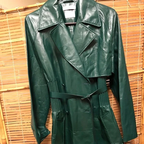 Bottega veneta leather trench coat shop